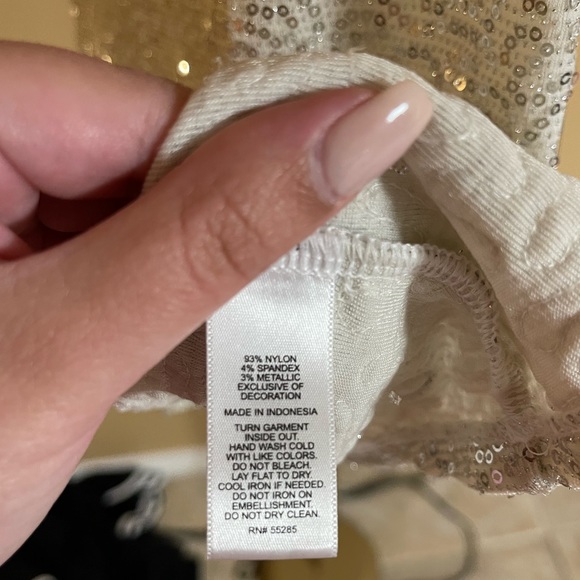 Express white and silver tank top - Picture 2 of 4